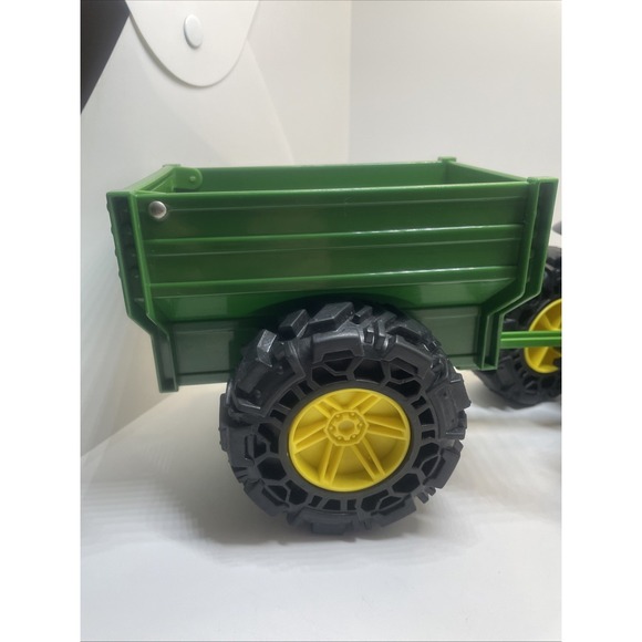 John Deere Kids Monster Treads Toy Tractor& Wagon & Lights & Sounds Not Tested - Picture 7 of 15